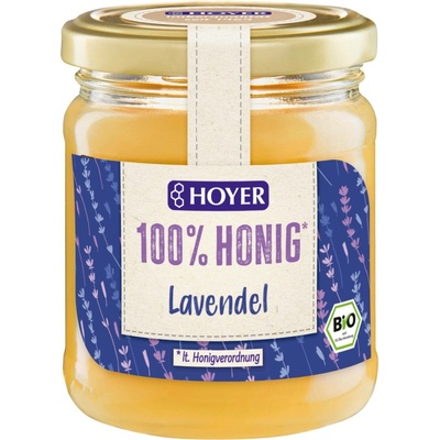 HOYER Bio levandulový med 250 g