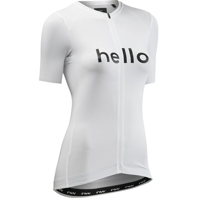 Northwave Дамска фланелка с къс ръкав за колоездене Northwave Women's Blade Hello Goodbye Jersey Short Sleeve Cycling jersey - White (156-2808-0114)