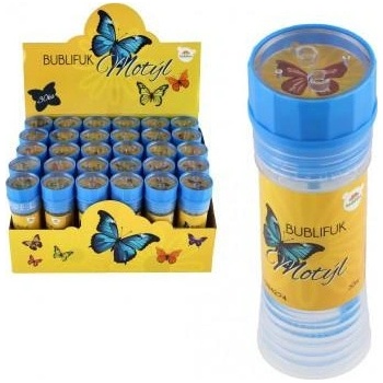 Bublifuk Motýľ 50ml 11cm mix druhov 30ks v boxe