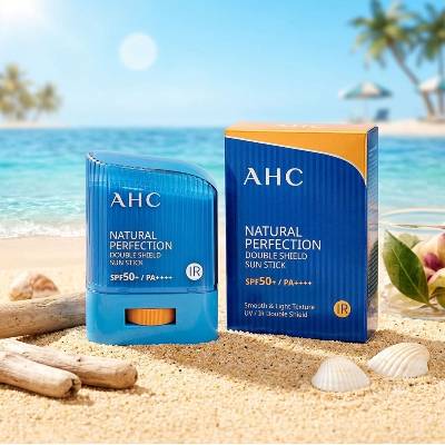 AHC Хидратиращ слънцезащитен балсам-стик SPF50 AHC Natural Perfection Double Shield Sun Stick SPF50+ (AHC685017)