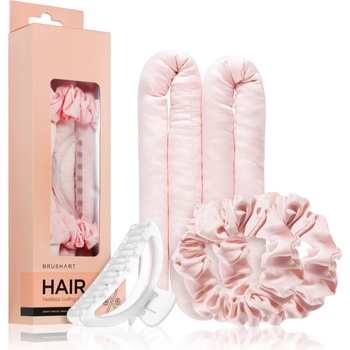 BrushArt Hair Heatless hair curling set комплект за къдрене на косата Pink