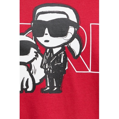 Karl Lagerfeld Памучна тениска Karl Lagerfeld IKON (A3W17084)