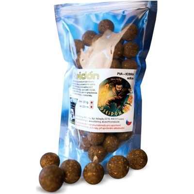 VEVA FISHING Vnadiaci boilies Poseidón do PVA + Kobry 300g 20mm