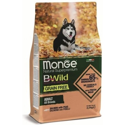 Monge Bwild Dog Grain Free Losos s hráškom 32/16 2,5 kg