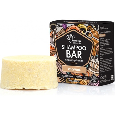 Macrovita Olive-Elia Shampoo Bar Against Split-ends Coconut 90 g