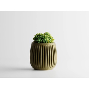  Кашпа Columna Малка, 101x101xH100мм- Бронз