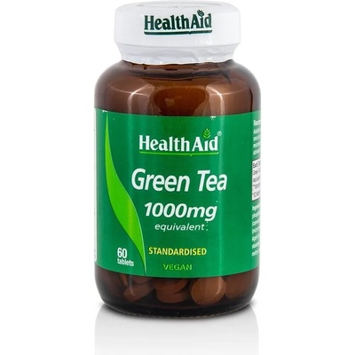 HEALTHAID Хранителна добавка Зелен чай, Health Aid Green Tea 1000mg 60tabs