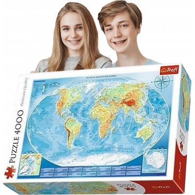 Trefl Velká mapa světa 4000 dílků