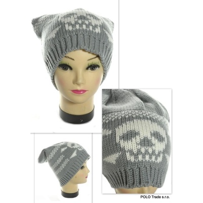 Čiapka pánska lebka čierna