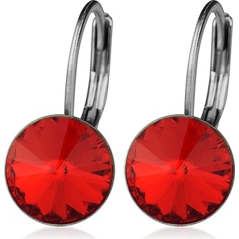 Šperky4U ocelové náušnice Red NBSS08-RD