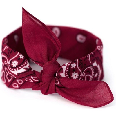 bavlněný šátek Bandana bordový