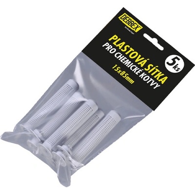 Den Braven Plastová sítka pro chemické kotvy, 20 mm x 85 mm, 5 ks