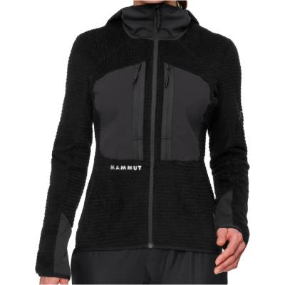 Mammut Дамско поларено яке Mammut Women's Eiger Nordwand Pro Midlayer Air Hooded Fleece jacket - Black - размер XS (105-6759-0111)