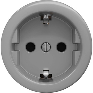 Kliklap - Ретро битова розетка без рамка SCHUKO 230V/16A сива (KA0111)
