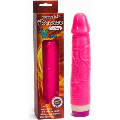 Пенис вибратор, вълни от удоволствие, 21, 5см. - Waves of Pleasure Pink (DEBRA00782)
