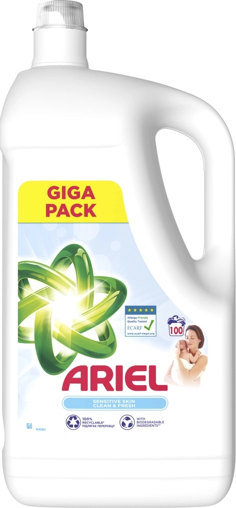 Ariel Sensitive gel 5 l 100 PD