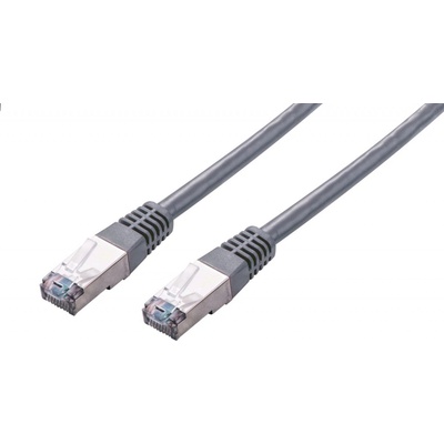 C-Tech CB-PP5F-10 patch, Cat5e, FTP, 10m, sivý
