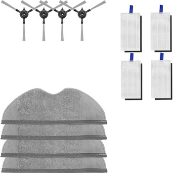 Мобилен комплект четки, филтри и мопове за Xiaomi Robot E5, 12 бр (set xiaomi E5 12 pcs)