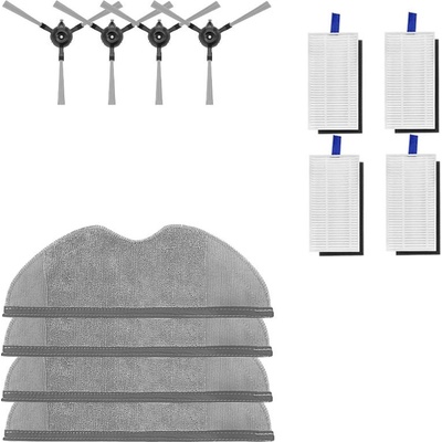 Мобилен комплект четки, филтри и мопове за Xiaomi Robot E5, 12 бр (set xiaomi E5 12 pcs)