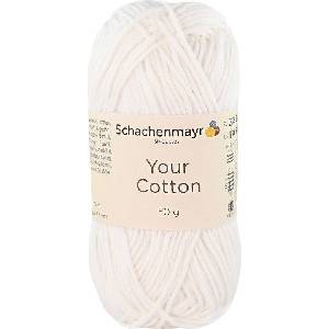 Schachenmayr Your Cotton 00001 White Плетива прежда (9807019-00001)