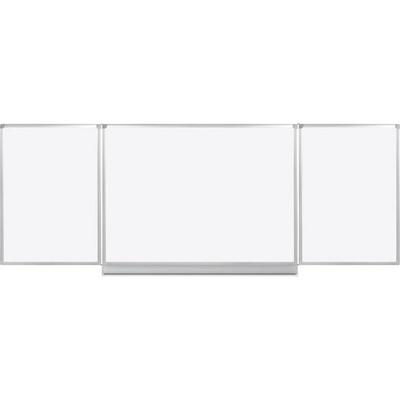 B2B Partner Bílá popisovací otevírací tabule na zeď, magnetická 2400 x 1200 mm