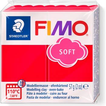 Image 1 of FIMO Полимерна глина Staedtler Fimo Soft, 57 g, черв 24 (21895-А-ЧЕРВЕН)