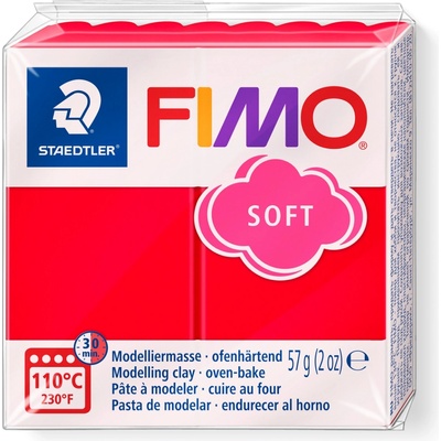 FIMO Полимерна глина Staedtler Fimo Soft, 57 g, черв 24 (21895-А-ЧЕРВЕН)