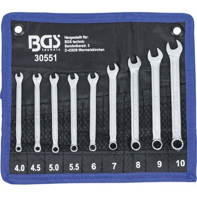 BGS Technic Sada očkoplochých kľúčov 4 - 10 mm 9-dielna BGS 30551