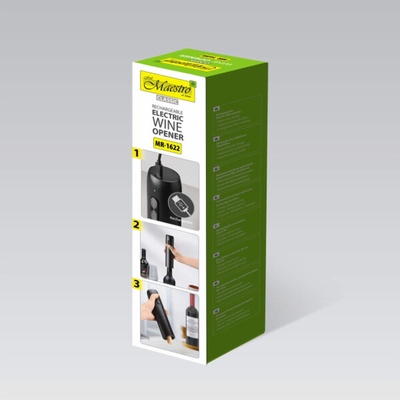 MAESTRO MR-1622 USB elektrická vývrtka na víno