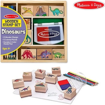 Melissa & Doug Дървени Печати Динозаври - Melissa & Doug