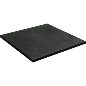Inter Ceramic Композитно душ корито Inter Ceramic квадратно 90x90 см финиш камък-матово черно (9010RS-2)