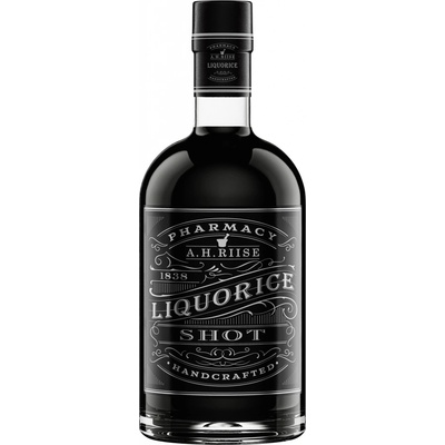 A.H. Riise Pharmacy Liquorice Shot 18% 0,7 l (holá láhev)
