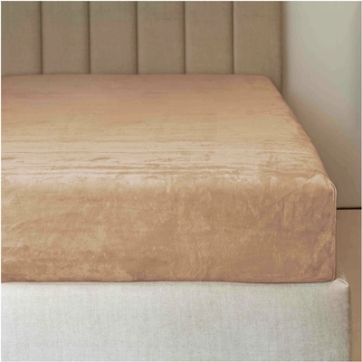 Polášek Prostěradlo mikroflanel béžové 100% polyester Béžové 90x200