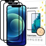 Wozinsky 2x Wozinsky защитно закалено стъкло за Apple iPhone 12 Pro Max - Черен KP9901