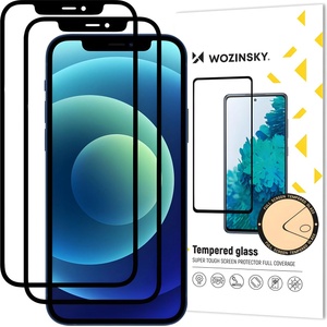 Wozinsky 2x Wozinsky защитно закалено стъкло за Apple iPhone 12 Pro Max - Черен KP9901