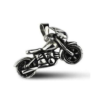 Šperky4U Ocelový přívěšek motorka OPP1001