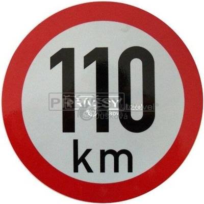 Omezení rychlosti 110 km retroreflexní pr. 200 mm