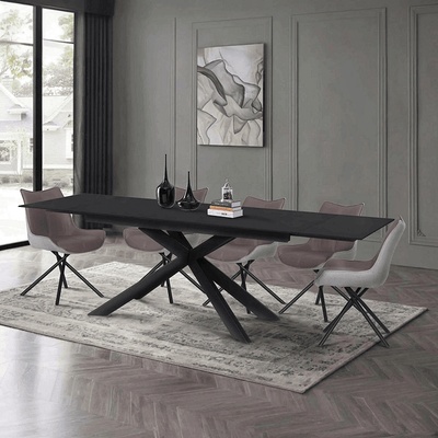 Carmen Разтегателна трапезна маса elk - черна (3530998)