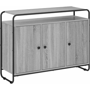vidaXL Бюфет Сив Сонома 102 x 35 x 75 см Обработено дърво (8007987)