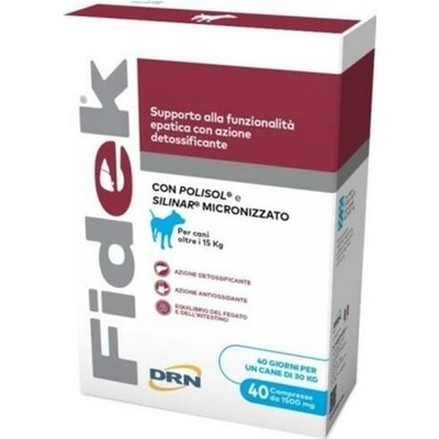 Fidek podpora funkcie pečene s detoxikačným účinkom pre psy 1500 mg 40 tabliet