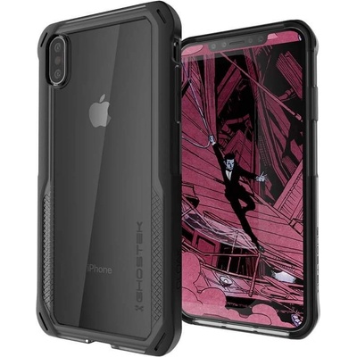 Ghostek Cloak 4 Case - хибриден удароустойчив кейс за iPhone XS, iPhone X (прозрачен-черен)