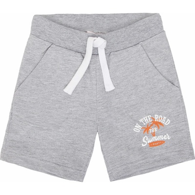 Winkiki Kids Wear Chlapecké kraťasy Summer šedý melanž
