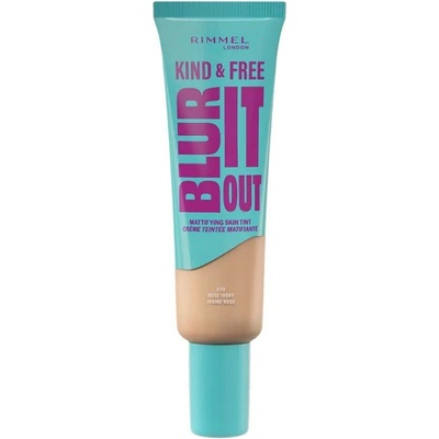 Makeup Rimmel London Kind & Free Blur It Out Mattifying Skin Tint 010 Rose Ivory 30 ml