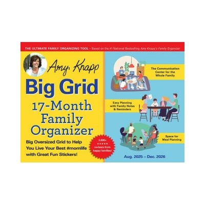 Amy Knapp's Big Grid Family Organizer Wall 2026