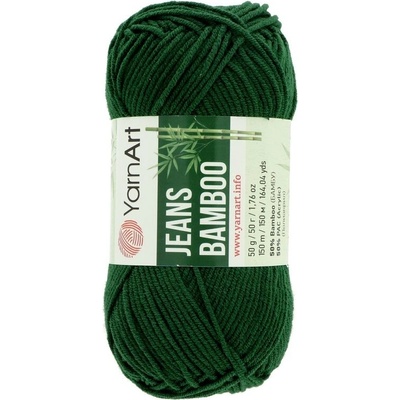 YarnArt Jeans Bamboo tmavo zelená 139