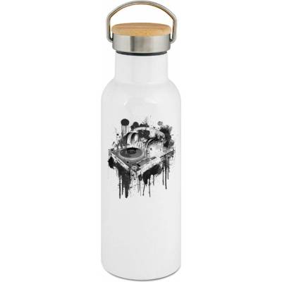 123TRIKO termoska Hudební beat, černý tisk 500 ml