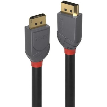 Lindy LNY-36481 : : Кабел DisplayPort 1.4 Anthra Line, M-M, 8K, черен, 1.0 м