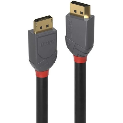 Lindy LNY-36481 : : Кабел DisplayPort 1.4 Anthra Line, M-M, 8K, черен, 1.0 м