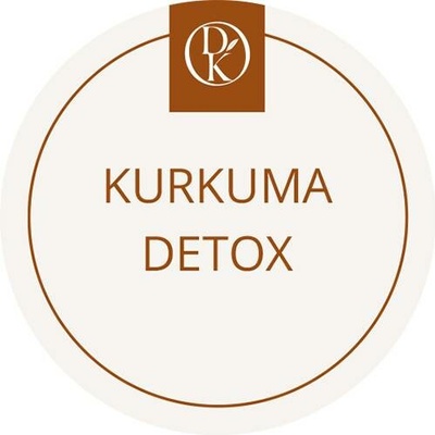 Davídkovo koření Etiketa Kurkuma elixír (detox) béžová průměr 4,5 cm 1 ks