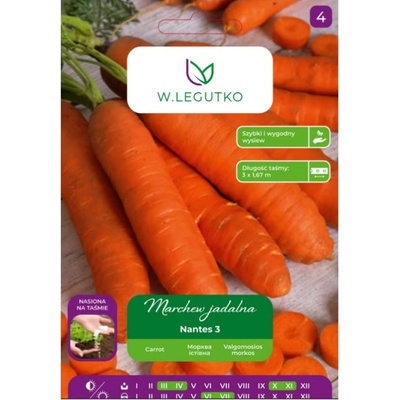 W. Legutko Нант 3 ядлива морков (Нант) - средно ранен